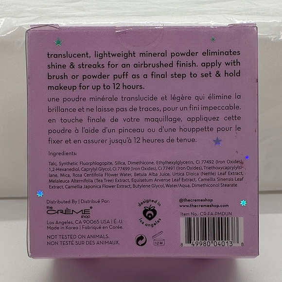3/$15 🌼 The Crème Shop Moon Dust Mineral Setting Powder - Silky Translucent - Picture 2 of 5